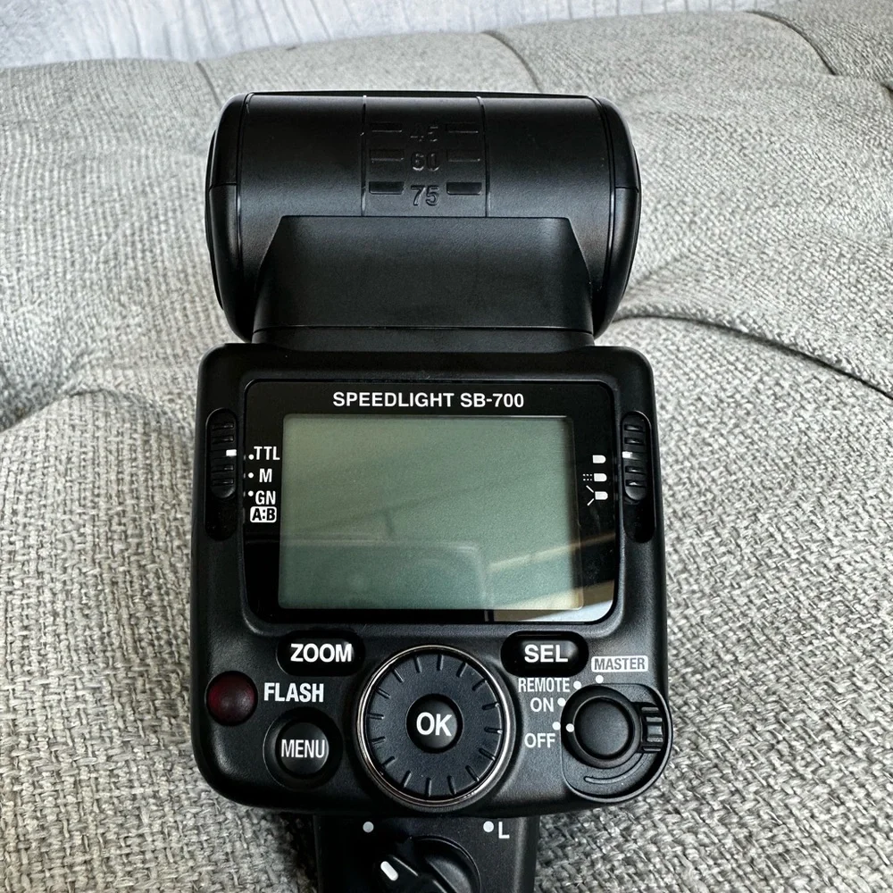 Nikon d3300 DSLR camera, 2 lenses, speed light flash and case-- all included